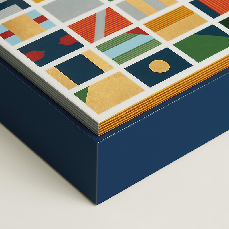ボックス 《テオレム・イピック・グラフィック》 GM - ブルー | Hermès